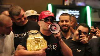 Colby Covington Crashes Kamaru Usman's UFC 235 Open Workout