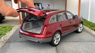 1:18 Audi Q7 4.2 V8 FSI facelift (4L) 2009, Garnet red - Kyosho [Unboxing]