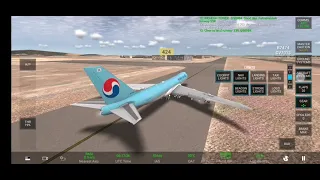 RFS KOREAN AIR Boeing 747 8F Landing at Inchenon airport