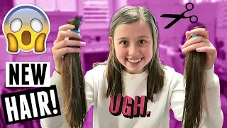 HUGE TEEN HAIR CUT! NEW HAIRCUTS FOR EVERYONE! FAMILY VLOG