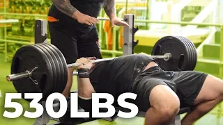 530LB BENCH PRESS WITH EDDIE HALL AND NICK BEST