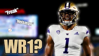 Is Rome Odunze the WR1 in the 2024 NFL Draft? | Washington Huskies Scouting Report & Film Breakdown