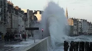 Grande marée Saint-Malo Tempête Bretagne Springflut Tide Marea