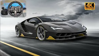 1600HP Lamborghini Centenario  Forza Horizon 5 | (Steering Wheel+PaddleShifter) Gameplay 4K ULTRA HD