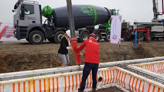 Storten circulair beton project te Kaatsheuvel