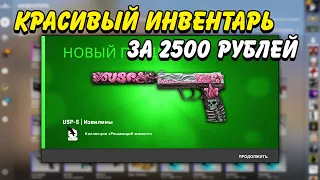 КРАСИВЫЙ ИНВЕНТАРЬ ЗА 2500 РУБЛЕЙ В КС ГО / КРАСИВЫЕ И ДЕШЕВЫЕ СКИНЫ В CS:GO