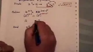 Solving a simple exponential equation.