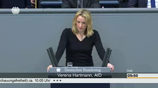 Verena Hartmann: Lage der Religions- und Weltanschauungsfreiheit [Bundestag 27.04.2018]