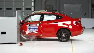 2013 Dodge Dart driver-side small overlap IIHS crash test