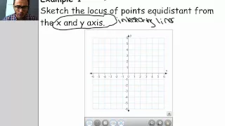 Locus V (Equidistant from two intersecting lines)