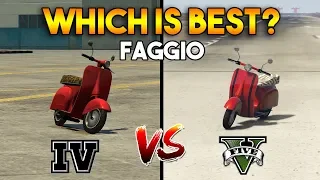 GTA 5 FAGGIO VS GTA 4 FAGGIO : WHICH IS BEST?