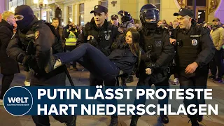 UKRAINE-KRIEG: Protest gegen Mobilisierung -  Putin "wirft russische Bürger in den Fleischwolf"