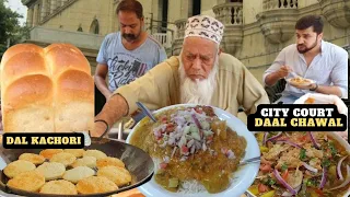 Karachi City Court Street Food Dal Chawal Rs100 Only.l Dal Kachori Pakistan