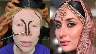 Unbelievable 😳 Indian Bridal Makeup Transformation 💉💉 Bridal Makeup & Hair | Makeup Tutorial 🔥😱