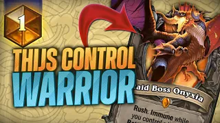 Thijs Hit RANK 1 LEGEND With This Deck  - Control Warrior - Hearthstone