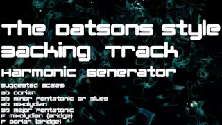 The Datsuns Style Backing Track: Bb Minor, Dorian, Harmonic Generator, Garage Rock