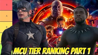 All 32 MCU Movies Ranked | MCU Tier List (w/ Guardians of the Galaxy Vol. 3) | PART 1