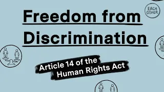 The right to protection from discrimination explained in 2 minutes!