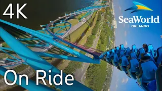 [4K-60fps] Mako 🎢 Front Row POV 2022 - SeaWorld Orlando Resort