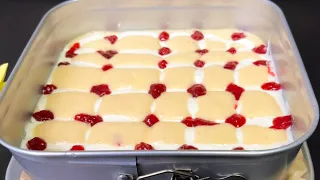 Kuchen in 15 Minuten! Kuchen mit Pudding, der im Mund schmilzt! Kuchen einfach mega lecker!