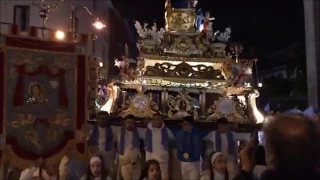 Entrata dei fujenti nel Santuario della Madonna dell'Arco 2017
