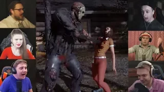 "Реакции Летсплейщиков" на Гибель из Friday the 13th: The Game