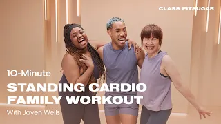 10-Minute Simple Standing Cardio Family Workout With Jayen Wells | POPSUGAR FITNESS