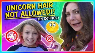 SCHOOL DOESN'T ALLOW KAYLA'S HAIR COLOR! | We Are The Davises