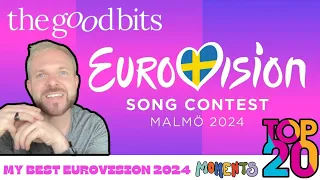 MY TOP 20 MOMENTS OF EUROVISION 2024 | MY PERSONAL HIGHLIGHTS OF ESC 2024 & BEING IN MALMO