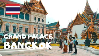 4K Walking tour through Grand Palace in Bangkok Thailand