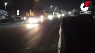 Viña del Mar: Impactante registro de accidente de motorista en autopista Troncal Sur