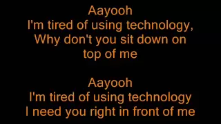 Katerine- Ayo Technology (lyrics)