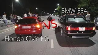 Без Купюр №64  Владельцы BMW E34 против Honda Civic EG