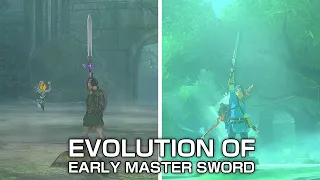 Evolution of Early Master Sword (EMS in Every Zelda) (except remakes)