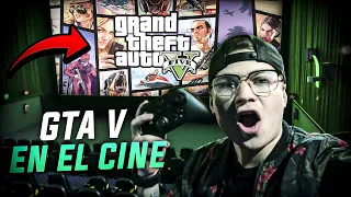 JUGANDO GTA V EN UN CINE | Grand Theft Auto V