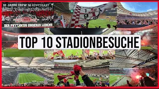 Beste 10 Stadionbesuche VfB Stuttgart 🤍❤️ Ultras, Stimmung, Tore, Auswärtsspiele