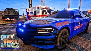 Playing GTA 5 As A POLICE OFFICER Highway Patrol|| GSP|| GTA 5 Lspdfr Mod| 4K