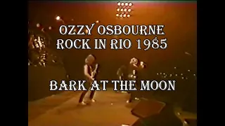 Ozzy Osbourne "Bark At The Moon". 1985 Rock in Rio. A New version with corrected audio.