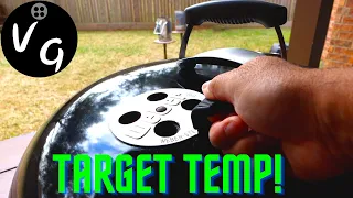 How to Reach Your Target Temperature on the Weber Kettle - Temperature Control Using a Slow 'n Sear