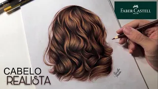 Como Pintar Cabelo Realista Com Lápis de cor Com Apenas 4 Cores