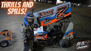 Our little driver experiences his first big wreck! Kart Racing night #3 - Doe Run Raceway