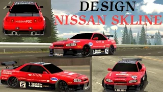 nissan skyline gtr r34 design car parking multiplayer