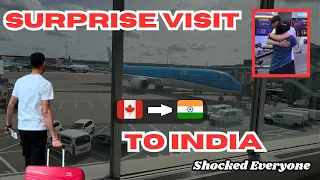 SURPRISE VISIT TO INDIA🇮🇳 | Shocked Everyone at Home| Canada to India |Vlog 33|