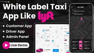 Create Your Own Taxi Booking & Ride Share App Like Lyft | White Label Taxi App | Lyft Clone |