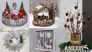 7 Christmas decorations Ideas from dry bark, dry branches, pine cones