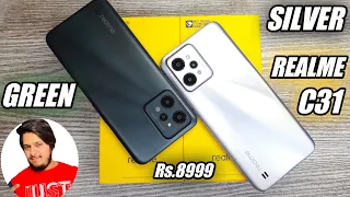 Realme C31 Silver Colour & Green Colour Unboxing - New King Under 10000 ?