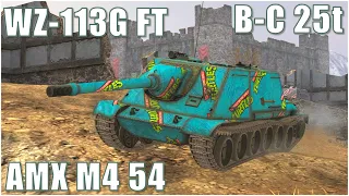 WZ-113G FT, AMX M4 54 & B-C 25t ● WoT Blitz
