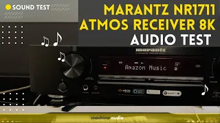 MARANTZ NR1711 Receiver Dolby Atmos 8K Heos SOUND TEST | Recorded Live in Stereo