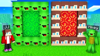 WHAT's INSIDE JJ and Mikey Portals Challenge in Minecraft? - Maizen