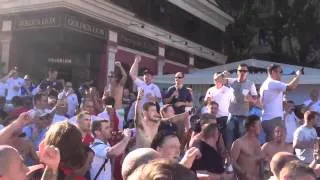 EURO 2012 -- DRUNK ENGLISH FANS GO MENTAL !!!